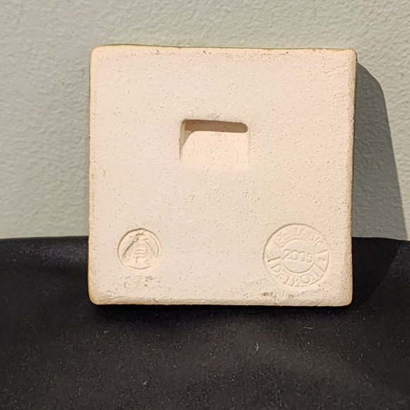 Vintage Pewabic Tile Lotus Design - Picture 5 of 12